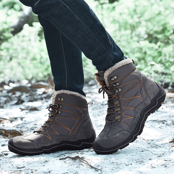 suede leather with waterproof cloth men boots vintage lace up winter shoes men quality plush fur outdoor ankle snow boots, Black
suede leather with waterproof cloth men boots vintage lace up winter shoes men quality plush fur outdoor ankle snow boots, Black