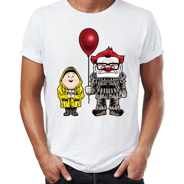 men's t shirt it scary clown villain up crossover mashup funny awesome artwork printed tee
men's t shirt it scary clown villain up crossover mashup funny awesome artwork printed tee