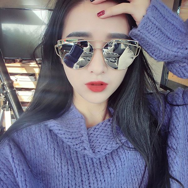 2020 new cat eye sunglasses women vintage fashion rose gold mirror sun glasses unique flat ladies sunglasses oculos uv400, White;black
2020 new cat eye sunglasses women vintage fashion rose gold mirror sun glasses unique flat ladies sunglasses oculos uv400, White;black