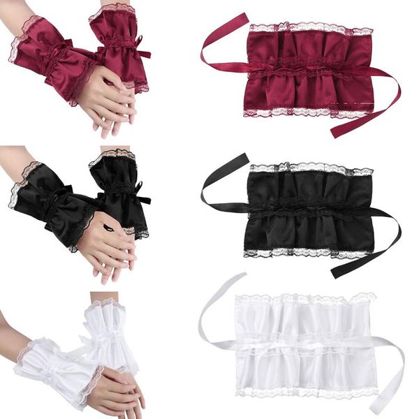 five fingers gloves women girl fake flare sleeves floral lace handmade adjustable ruffled satin bracelet false wrist cuffs, Blue;gray
five fingers gloves women girl fake flare sleeves floral lace handmade adjustable ruffled satin bracelet false wrist cuffs, Blue;gray