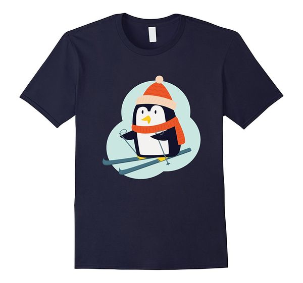 cute penguin tshirt i love penguins skies tshirtbrand t-shirt men 2018 fashion