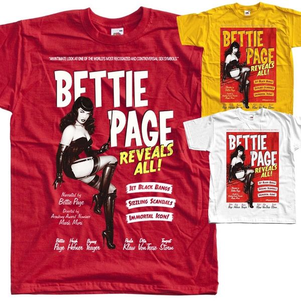 bettie page reveals all poster t shirt all sizes s to 5xl brand style short sleeve o-neck t shirt men new men cotton
bettie page reveals all poster t shirt all sizes s to 5xl brand style short sleeve o-neck t shirt men new men cotton