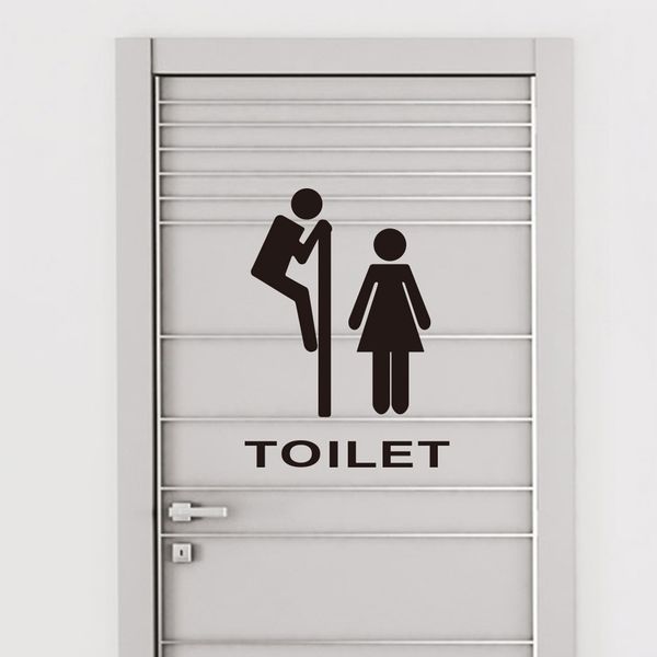 waterproof removable adhesive wall sticker decal - family bathroom door toilet seat wc sticker
waterproof removable adhesive wall sticker decal - family bathroom door toilet seat wc sticker
