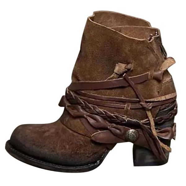 boots ly women short shoes retro ladies fashion round toe back zipper for botas de mujer, Black
boots ly women short shoes retro ladies fashion round toe back zipper for botas de mujer, Black