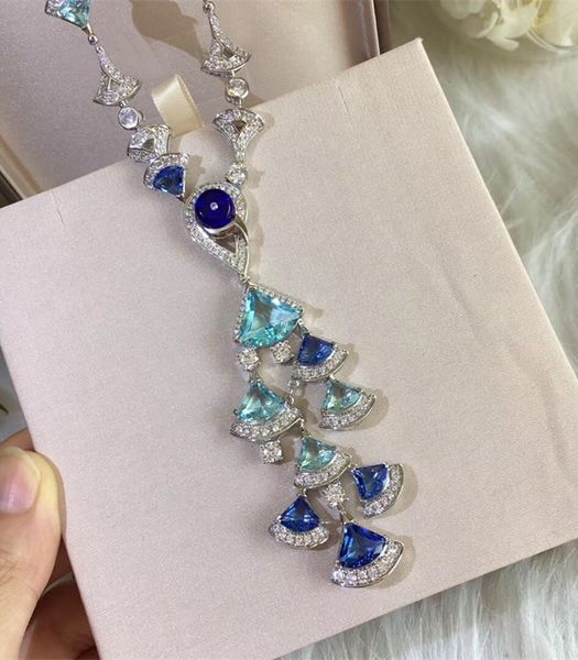 pendant necklaces women's red/blue stone cubic zircon geometric ladies party jewellery, Silver
pendant necklaces women's red/blue stone cubic zircon geometric ladies party jewellery, Silver