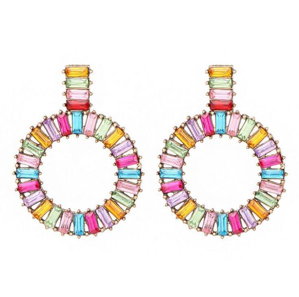 luxury colored crystal round stud earrings fashion vintage geometric statement earrings for women jewelry wholesale 2019
luxury colored crystal round stud earrings fashion vintage geometric statement earrings for women jewelry wholesale 2019