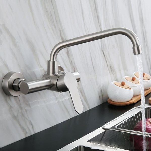 kitchen faucet stainless steel bathroom basin sink tap wall mounted 360 degree swivel double hole cold water mixer tap crane t200424
kitchen faucet stainless steel bathroom basin sink tap wall mounted 360 degree swivel double hole cold water mixer tap crane t200424