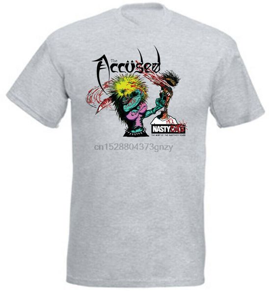 the accused nasty cuts t-shirt heather grey hardcore metal all sizes s-3xl vintage graphic tee shirt 
the accused nasty cuts t-shirt heather grey hardcore metal all sizes s-3xl vintage graphic tee shirt