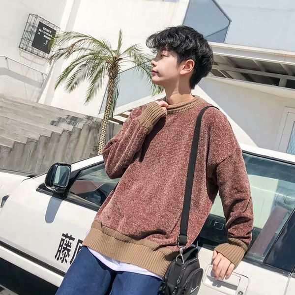 men's sweaters original autumn loose sports round neck pullover solid color sweater jacket japanese simple casual all-match top, White;black
men's sweaters original autumn loose sports round neck pullover solid color sweater jacket japanese simple casual all-match top, White;black
