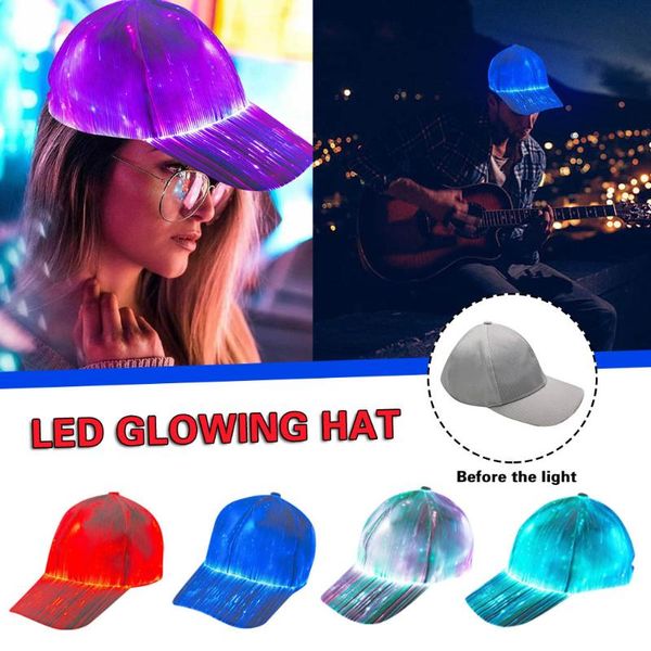 led hat light built-in battery concert fiber neon cap novelty hat will shine cap snapback baseball baseball 8.25, Blue;gray
led hat light built-in battery concert fiber neon cap novelty hat will shine cap snapback baseball baseball 8.25, Blue;gray