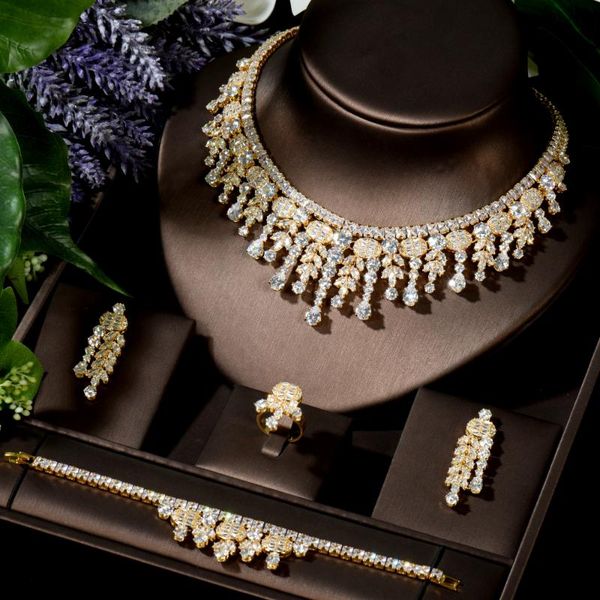 hibride elegant water drop women wedding naija bridal cubic zirconia necklace earring set dubai dress jewelry set n-1517, Silver
hibride elegant water drop women wedding naija bridal cubic zirconia necklace earring set dubai dress jewelry set n-1517, Silver