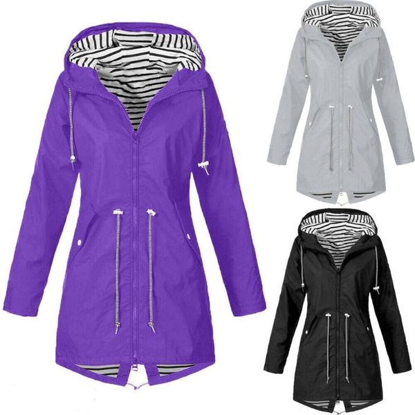 uk women's waterproof raincoat ladies outdoor wind rain forest long jacket coat solid long sleeve casual, Black;brown
uk women's waterproof raincoat ladies outdoor wind rain forest long jacket coat solid long sleeve casual, Black;brown