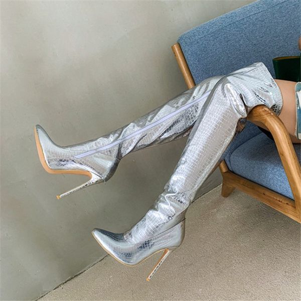 boots pxelena plus size 34-45 super high heels over the knee women silver gold nightclub party pole dance evening shoes, Black
boots pxelena plus size 34-45 super high heels over the knee women silver gold nightclub party pole dance evening shoes, Black