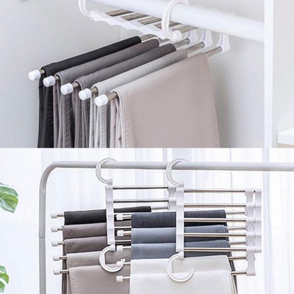 multifunctional magic pants rack five-in-one stainless steel trousers rack/multi-layer storage folding hanger rack *
multifunctional magic pants rack five-in-one stainless steel trousers rack/multi-layer storage folding hanger rack *