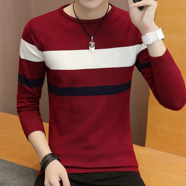 2020 sweater men pullover casual slim o-neck man autumn fit long sleeve striped shirt mens sweaters knitted cashmere pull homme, White;black
2020 sweater men pullover casual slim o-neck man autumn fit long sleeve striped shirt mens sweaters knitted cashmere pull homme, White;black