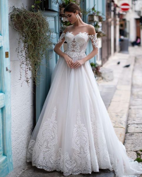 white ivory wedding dresses 2020 sweetheart long sleeves court train appliuques tulle bride gowns vestido de noiva summer beach gowns
white ivory wedding dresses 2020 sweetheart long sleeves court train appliuques tulle bride gowns vestido de noiva summer beach gowns