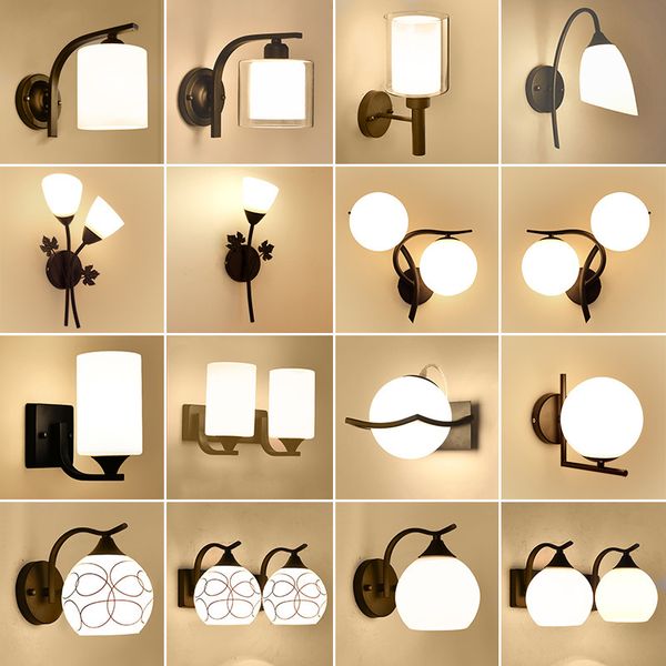 modern indoor led wall lamp bedside bedroom applique sconce bulb interior headboard home l wall lights
