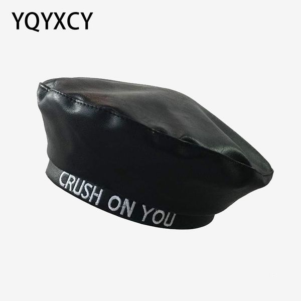 berets leather beret women black pu flat cap hat letters female painter ladies boina feminina gorras winter hats, Blue;gray
berets leather beret women black pu flat cap hat letters female painter ladies boina feminina gorras winter hats, Blue;gray