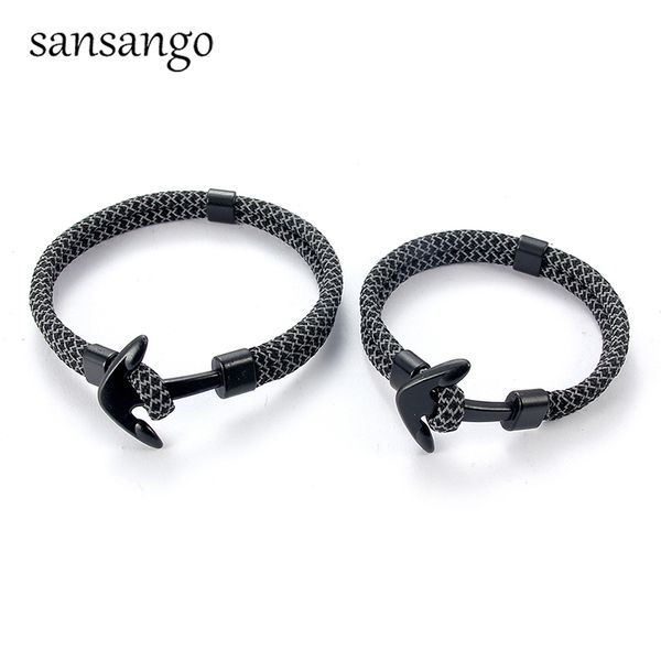 2pcs big/small size couple bracelets alloy black anchor multi-color braided polyester rope bracelets&bangle for lover jewelry, Golden;silver
2pcs big/small size couple bracelets alloy black anchor multi-color braided polyester rope bracelets&bangle for lover jewelry, Golden;silver
