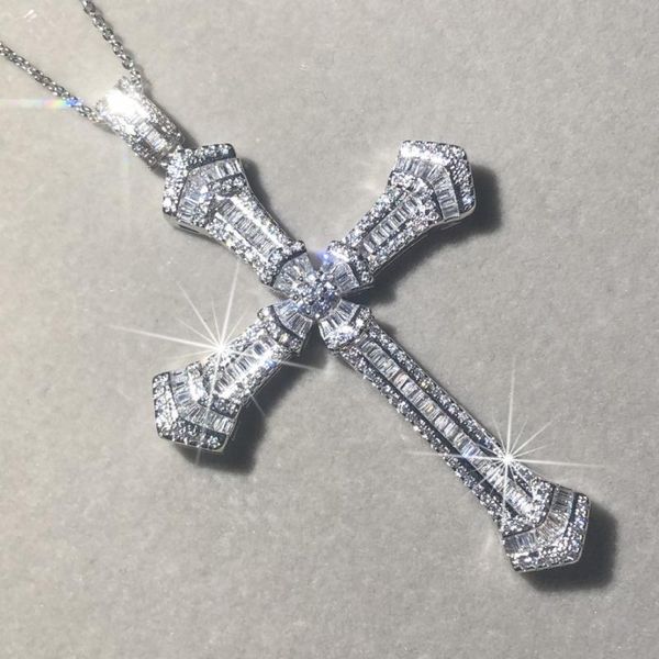 original 925 silver exquisite bible jesus cross pendant necklace women men luxury fine jewelry crucifix charm simulated diamond
original 925 silver exquisite bible jesus cross pendant necklace women men luxury fine jewelry crucifix charm simulated diamond