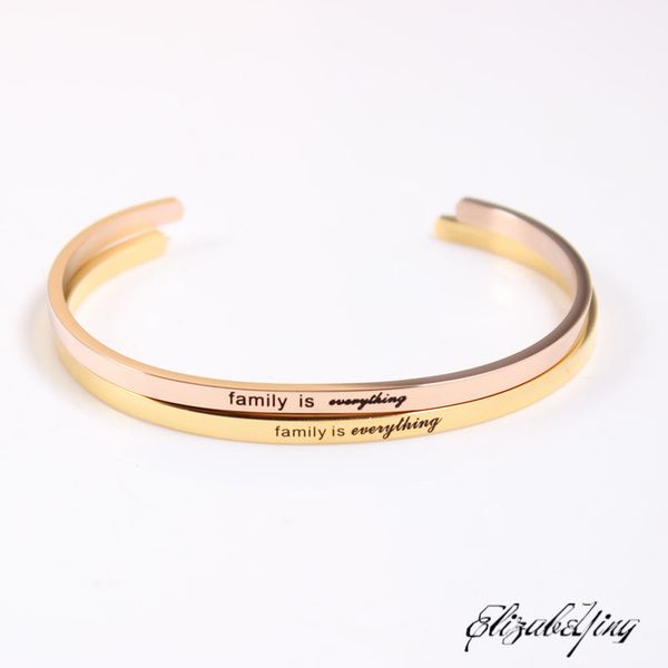 gold stainless steel positive inspirational bracelet engraved family is everything mantra bracelet & for women, Black
gold stainless steel positive inspirational bracelet engraved family is everything mantra bracelet & for women, Black