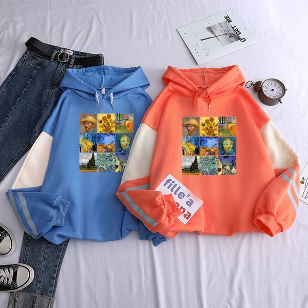 autumn winter fleece van gogh oil painting pullover thick loose women hoodies harajuku contrast color sweatshirt female, Black
autumn winter fleece van gogh oil painting pullover thick loose women hoodies harajuku contrast color sweatshirt female, Black