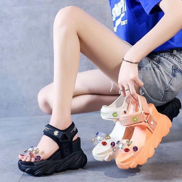 summer 2020 new fashion versatile sports casual sandals female heightened thick bottom muffin sandals z922, Black
summer 2020 new fashion versatile sports casual sandals female heightened thick bottom muffin sandals z922, Black