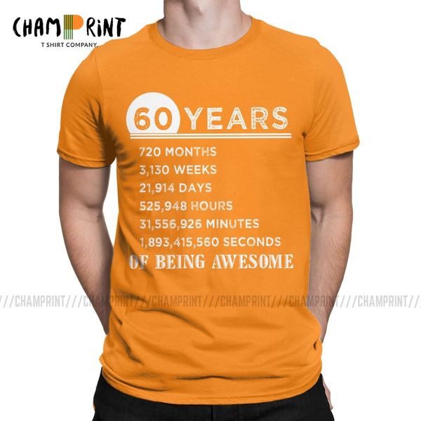 60 years old of being awesome t shirts men vintage t-shirts 60th birthday gifts tee shirt short sleeve clothes big size
60 years old of being awesome t shirts men vintage t-shirts 60th birthday gifts tee shirt short sleeve clothes big size