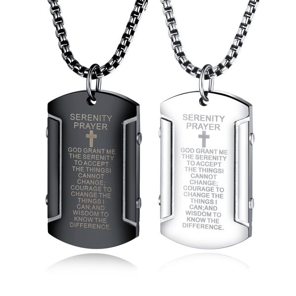 factory selling military necklaces in europe and america retro scripture stainless steel mens jewelry fashion trend cross necklace, Silver
factory selling military necklaces in europe and america retro scripture stainless steel mens jewelry fashion trend cross necklace, Silver