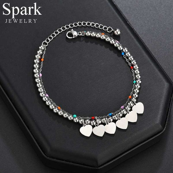 spark stainless steel heart bracelet pendant for women adjustable double layer vintage charm bracelet female engagement gifts, Black
spark stainless steel heart bracelet pendant for women adjustable double layer vintage charm bracelet female engagement gifts, Black