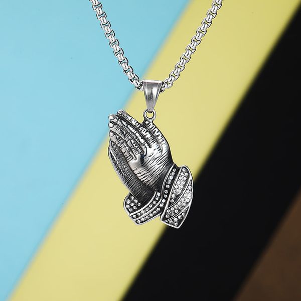 stainless steel religious prayer necklace jesus blessing jewelry pendant necklaces vintage jewellery for men women church gift, Silver
stainless steel religious prayer necklace jesus blessing jewelry pendant necklaces vintage jewellery for men women church gift, Silver