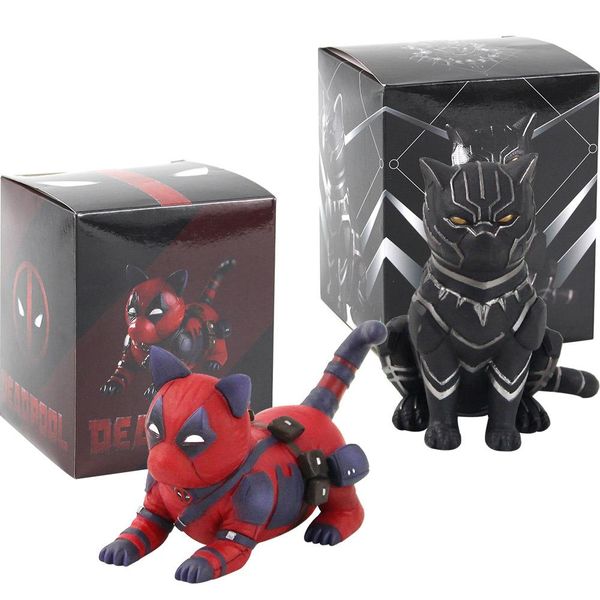 9cm--12cm 2 style the film avengers cosplay deadpool / black panther cat pvc figure collectible model toy
9cm--12cm 2 style the film avengers cosplay deadpool / black panther cat pvc figure collectible model toy