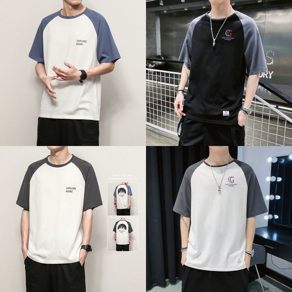 t-shirt t-shirt t-shirtstyle student fashion brand short sleeve summer clothing men's loose korean men's harajuku style lpzge, Blue
t-shirt t-shirt t-shirtstyle student fashion brand short sleeve summer clothing men's loose korean men's harajuku style lpzge, Blue