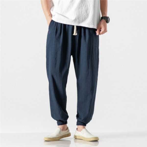 street men's pants casual harem pants harajuku solid color pockets with breathable thin harem loose trousers, Black
street men's pants casual harem pants harajuku solid color pockets with breathable thin harem loose trousers, Black
