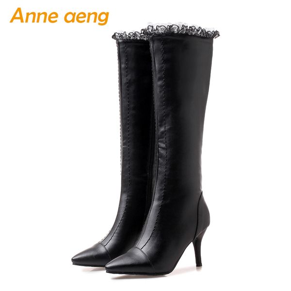 boots 2021 winter women knee-high warm plush lining high heels zip ladies snow black shoes plus size 33-46
boots 2021 winter women knee-high warm plush lining high heels zip ladies snow black shoes plus size 33-46