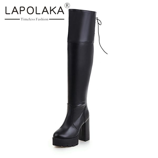 lapolaka hot sale 2020 платформа над коленом boots женщина обувь весна осень коренастый высокие каблуки езда сапоги бедро загрузочные, Black
lapolaka hot sale 2020 платформа над коленом boots женщина обувь весна осень коренастый высокие каблуки езда сапоги бедро загрузочные, Black