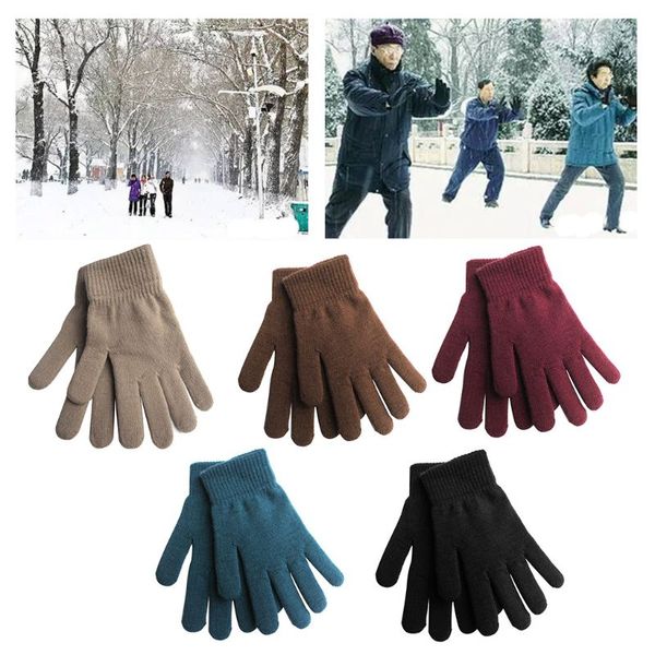 winter ribbed knitted full fingered gloves basic solid color thicken plush lining mittens magic thermal wrist warmer, Blue;gray
winter ribbed knitted full fingered gloves basic solid color thicken plush lining mittens magic thermal wrist warmer, Blue;gray