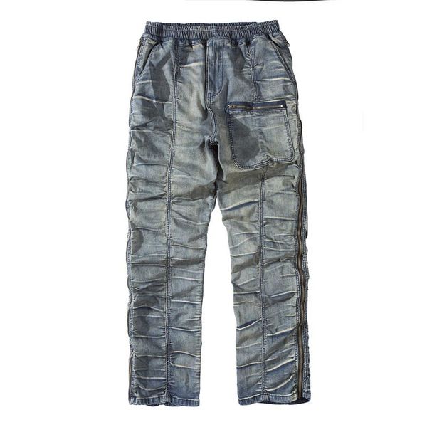 men's jeans mcikkny men vintage hip hop pants streetwear biker denim trousers male washed side zipper, Blue
men's jeans mcikkny men vintage hip hop pants streetwear biker denim trousers male washed side zipper, Blue