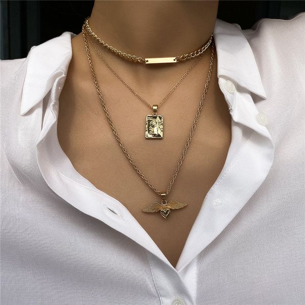 chokers fashion angel heart pendant choker necklace alloy boho gold chain necklaces for women jewelry accessories, Golden;silver
chokers fashion angel heart pendant choker necklace alloy boho gold chain necklaces for women jewelry accessories, Golden;silver