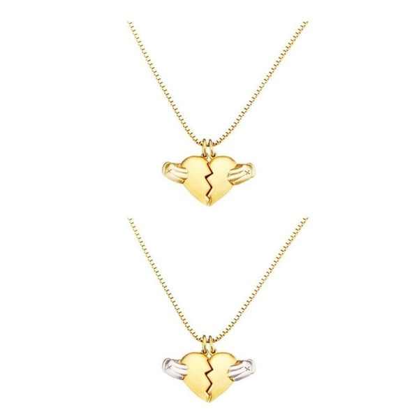 fashion couples jewelry broken love heart pendant necklace day gift valentine's m7t6, Silver
fashion couples jewelry broken love heart pendant necklace day gift valentine's m7t6, Silver