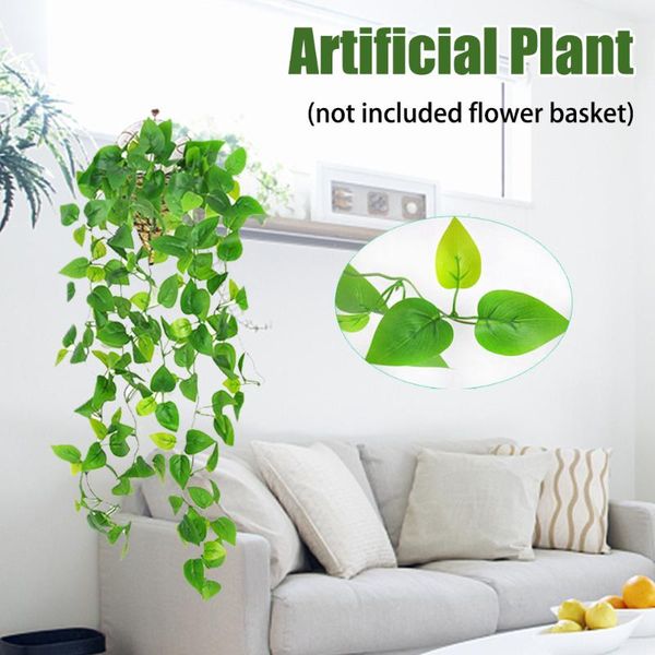 decorative flowers & wreaths fake leaves green rattan garland balcony scindapsus aureus artificial plant wall hanging garden home decoration
decorative flowers & wreaths fake leaves green rattan garland balcony scindapsus aureus artificial plant wall hanging garden home decoration