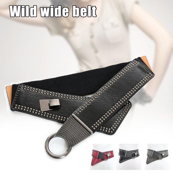 женщины кожа pu punk waistband пояс широкой эластичные моды с шипованными заклепками a66, Black;brown
женщины кожа pu punk waistband пояс широкой эластичные моды с шипованными заклепками a66, Black;brown
