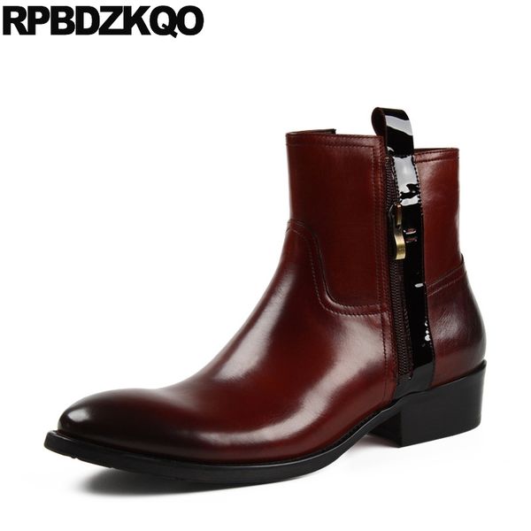 black full grain leather boots shoes ankle genuine stylish zipper booties autumn plus size comfortable fashion
black full grain leather boots shoes ankle genuine stylish zipper booties autumn plus size comfortable fashion