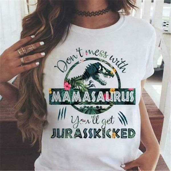 don't mess with mamasaurus you'll get jurasskicked floral ver3 ladies tshirt  latest new style tee shirt
don't mess with mamasaurus you'll get jurasskicked floral ver3 ladies tshirt  latest new style tee shirt