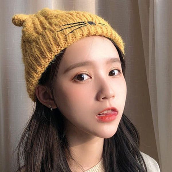 hat female autumn and winter korean version of the students with fleece thickened warm ear protective knitting lovely wool cap, Blue;gray
hat female autumn and winter korean version of the students with fleece thickened warm ear protective knitting lovely wool cap, Blue;gray