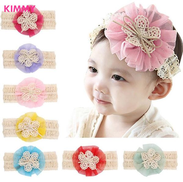 100pcs lace headband flower headband hair band ing, Slivery;white