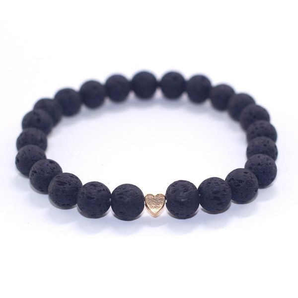 charm men/women natural volcanic stone bracelet with gold heart accessories fit couple bracelets & bangles jewelry gift10pcs/lot, Black
charm men/women natural volcanic stone bracelet with gold heart accessories fit couple bracelets & bangles jewelry gift10pcs/lot, Black