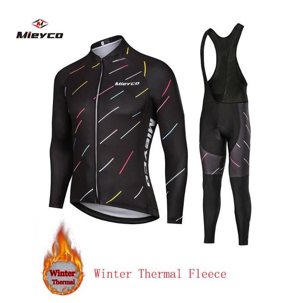 men long sleeve winter thermal fleece cycling jersey road bike bicycle clothing spring ropa ciclismo bib shorts pants set, Black;blue
men long sleeve winter thermal fleece cycling jersey road bike bicycle clothing spring ropa ciclismo bib shorts pants set, Black;blue