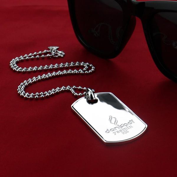 new men's classic army card silver plated necklace pendant 2.5mm round bead necklace fashion silver color ornaments gift for boy
new men's classic army card silver plated necklace pendant 2.5mm round bead necklace fashion silver color ornaments gift for boy
