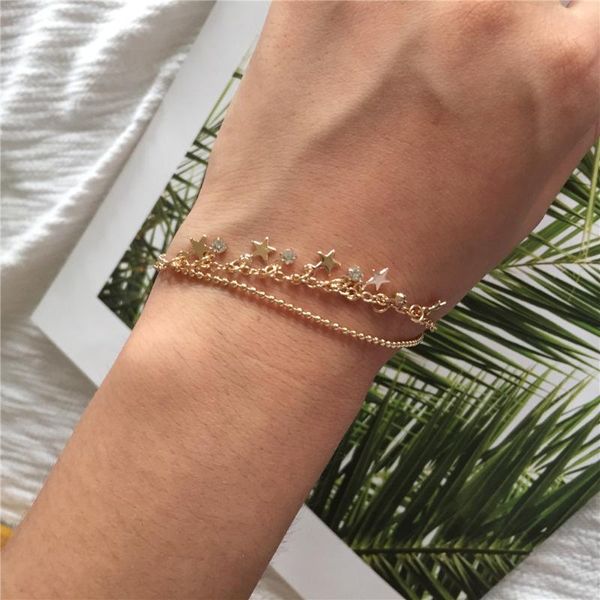 charm bracelets 2021 arrivals lovely sweet ribbon stone moon star layered bracelet for women girl cute feminist summer decoration, Golden;silver
charm bracelets 2021 arrivals lovely sweet ribbon stone moon star layered bracelet for women girl cute feminist summer decoration, Golden;silver